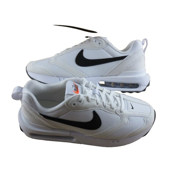 Nike Women's Air Max Dawn Running Training Shoes White Black Orange Sizes NIB - Picture 3 of 7